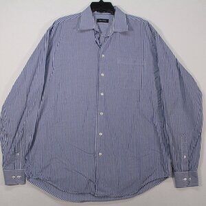Nautica  Shirt Men's 16 1/2 36/37 Multicolor Long Sleeve Striped Cotton
